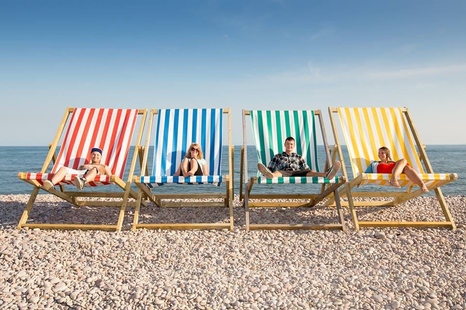 Giant beach shop chair